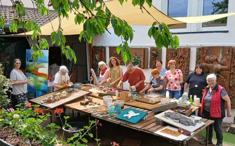Kunst- und Malworkshops „Fromstuff2art" des Künstlers Mario Andruet