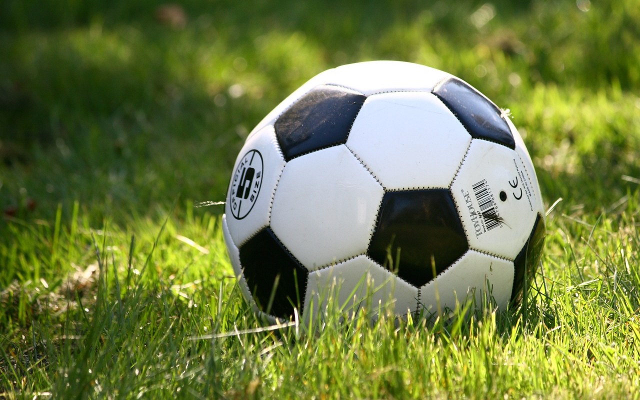 Fußball auf Rasen als Symbol für Sportplätze