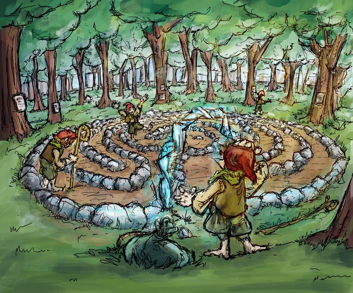 Waldlabyrinth Monti