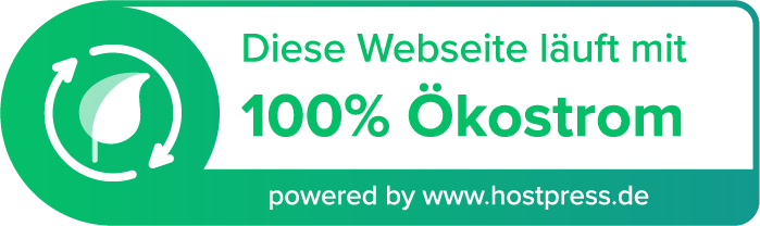 100% Ökostrom - Hosting