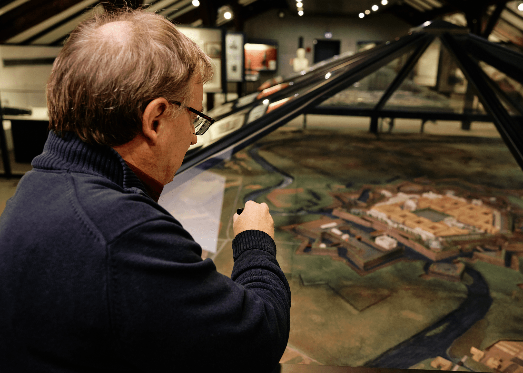Historisches Festungsmodell im Museum Saarlouis
